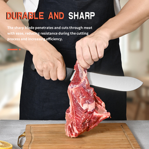 Ensemble de couteaux de chef et de <span class=keywords><strong>boucher</strong></span> en acier inoxydable 4 pièces avec aiguiseur pour la maison et la cuisine professionnelle - Product Image 3