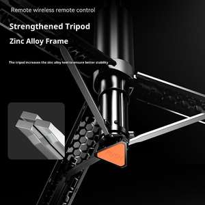 Supporto per Telefono Portatile con Asta Selfie e Treppiede, Telecomando Ricaricabile, Stabilizzatore Anti-Shake, Supporto Estensibile con Luce di Riempimento - Product Image 5