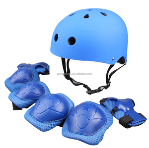 Verstelbare elleboogbeschermers, polsbeschermers, kniebeschermers en helm voor kinderen (5-12 jaar), geschikt voor scooter, fiets, schaatsen en andere sporten. - Product Image 5