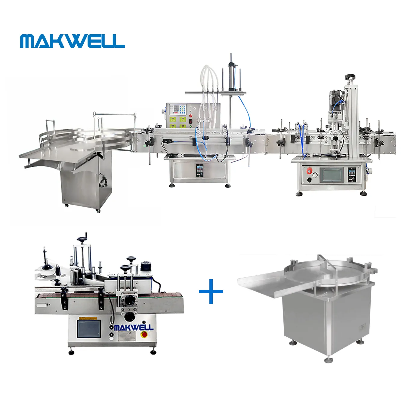 MAKWELL Automatische Abfüll linie Kosmetische kleine Flüssigwaschmittel-Abfüll maschine