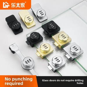 Kẽm răng cưa khóa cho trượt cửa tủ kính <span class=keywords><strong>push</strong></span>-kéo cửa sổ hiển thị với mật khẩu tập tin phong cách Đồ nội thất đồ nội thất khóa - Product Image 3