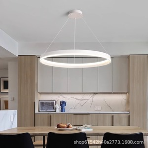2023 New Modern Minimalist Ring Pendant <b>Light</b> for Living <b>Dining</b> Bedroom Direct Sales Zhongshan Lighting Factory AC Power Source - Product Image 2