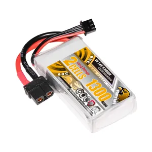 Batterie CODDAR RC LiPo HV 2S 1300MAH 7.6V 60C 120C XT60 LiHV FPV Drone hélicoptère RC Racing Packs 5 pouces longue portée