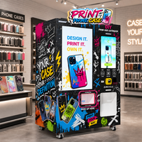 Máquina Expendedora de Fundas para Teléfonos con Pantalla Dual para Centros Comerciales, Equipo de Video para Marketing