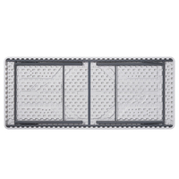 Ensemble de tables et de chaises pliables en plastique d'extérieur de 4ft/6ft/8ft pour événements meubles de restaurant et de patio de mariage