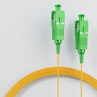 Cordons de raccordement à fibre optique monomode SC/APC SM APC 0,9 mm LSZH Simplex NEWSUN