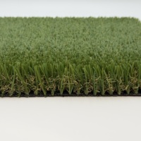 Gazon synthétique en polypropylène résistant aux UV, sans remplissage, ignifuge, haute densité, pour décoration murale intérieure