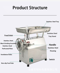 Nouvelle hacheuse à <span class=keywords><strong>viande</strong></span> électrique robuste avec une capacité <span class=keywords><strong>de</strong></span> 170 <span class=keywords><strong>kg</strong></span>/h - Product Image 5