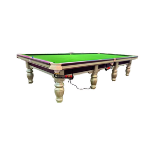 Professionnel 12 pieds en bois massif <span class=keywords><strong>anglais</strong></span> <span class=keywords><strong>billard</strong></span> Table de <span class=keywords><strong>billard</strong></span> haute qualité pleine grandeur Table de <span class=keywords><strong>billard</strong></span> accessoires coussin en caoutchouc - Product Image 1