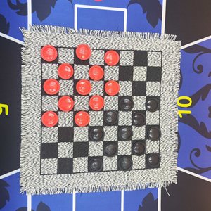 Khổng lồ Hội Đồng Quản trị trò chơi thiết lập Jumbo Tic Tac Toe 3-in-1 trong nhà Reversible rug Mat 24 cờ cho trẻ em và người lớn - Product Image 1