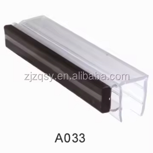 MOQ 100PCS Pvc Supper Clear Magnetic Door Seal Strip Glass Screen Shower Seal para 5mm, 6mm,8mm,10mm y 12mm - Product Image 6