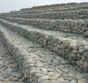 Vente en gros de gabions hexagonaux tissés sur mesure, très demandés, pour l'ingénierie des canaux fluviaux et l'aménagement paysager urbain - Product Image 5
