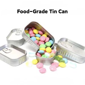 Boîtes <span class=keywords><strong>en</strong></span> fer blanc personnalisées avec logo, prix de gros, qualité alimentaire, fabricant de boîtes vides rectangulaires pour sardines, viande de crabe, bonbons, mise <span class=keywords><strong>en</strong></span> conserve - Product Image 1