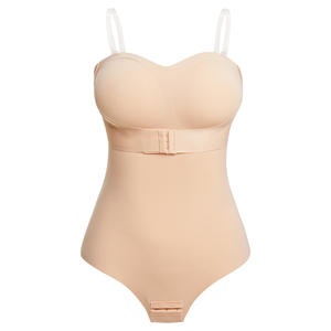 Combinaison gainante <span class=keywords><strong>bustier</strong></span> à boucle avant <span class=keywords><strong>pour</strong></span> femme, élastique et froncée, effet ventre plat, Faja - Product Image 2