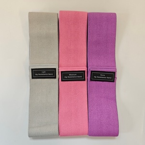 Lot de 3 bandes de résistance en tissu - Bandes antidérapantes pour les fessiers avec 3 niveaux de résistance pour l'entraînement des hanches et des jambes, la maison, la gym, le yoga et le Pilates - Product Image 2