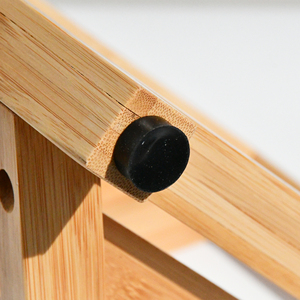 Modern Bamboo Bath Seat with Storage <b>Shelf</b> and Non-Slip Feet Shower Bench Stool Organizer for Bedroom and Bathroom - Product Image 3