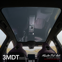 Película Inteligente Electrocrómica Negra de Lujo de 10mil para Ventanas de Auto, Estilo Astrace MT35 3MDT PDLC, Tinte de Privacidad Conmutable, 60% IR, 99% Bloqueo UV