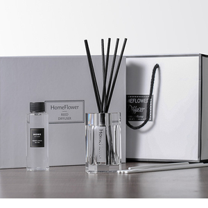 Aromathérapie, 2021 ml, sans feu, cristal, huile essentielle, rotin, parfum <span class=keywords><strong>d</strong></span>'intérieur, <span class=keywords><strong>d</strong></span>ésodorisant <span class=keywords><strong>d</strong></span>'<span class=keywords><strong>air</strong></span>, <span class=keywords><strong>bouteille</strong></span> carrée - Product Image 2