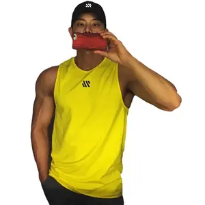 Chaleco deportivo multicolor sin mangas para hombre, camiseta ligera de talla grande con dobladillo redondo, novedad de verano de 2022