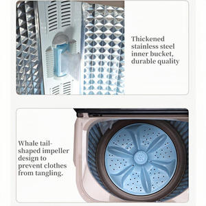 <span class=keywords><strong>Lavadora</strong></span> y Centrifugadora Semiautomática de Gran Capacidad con Doble Tambor y Doble Cilindro con Pulsador - Product Image 5