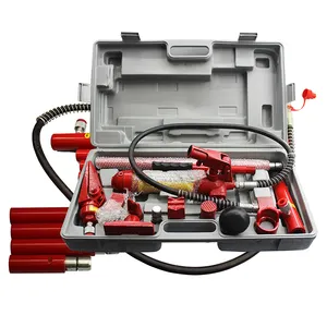 10 Ton Portable Power Hydraulic Body Frame Repair Kit Tools Car Jacks