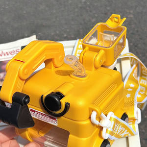 2025 New Product Hot Sale <b>Kids</b> Cute Toy Plastic Excavator <b>Water</b> <b>Bottle</b> with Straw Children's Back to School Cartoon Plastic Cup - Product Image 6
