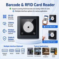 Scanner de Code QR lecteur de contrôle d'accès NFC RS232 RS485 TTL 125Khz RFID extérieur Wiegand26/34 lecteur de Code QR contrôle d'accès
