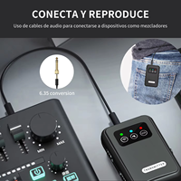 Système de monitoring intra-auriculaire sans fil stéréo professionnel 2,4 G, mini émetteur-récepteur pour groupe, scène, performance live