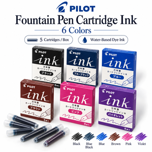 Cartucce d'<span class=keywords><strong>inchiostro</strong></span> per penna stilografica <span class=keywords><strong>Pilot</strong></span>, 6 colori, ricariche a base d'acqua, confezione da 5 - Product Image 1
