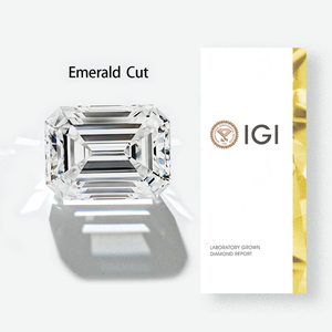 Diamante de Laboratorio Certificado por IGI, Color DE, Claridad VVS2 VS1, Corte Esmeralda, Forma Elegante, Diamante Cultivado en Laboratorio HPHT CVD para Joyería - Product Image 1
