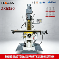 Machine de perçage et de fraisage automatique multifonction ZX6350, universelle verticale/horizontale, avec fonctions de perçage et de taraudage combinées