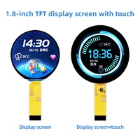 Modul Layar LCD TFT IPS Bulat 1,8 Inci 360*360 MCU ST77916 dengan Panel Sentuh Kapasitif CTP Layar Kustom ESP32 HD18001C22