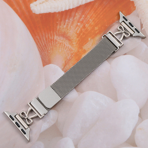 <span class=keywords><strong>Bracelet</strong></span> de montre en acier inoxydable de <span class=keywords><strong>20</strong></span> <span class=keywords><strong>mm</strong></span>, boucle milanaise, pour montre <span class=keywords><strong>Garmin</strong></span>, <span class=keywords><strong>bracelet</strong></span> en métal avec breloques en forme de cœur, adaptateur - Product Image 4
