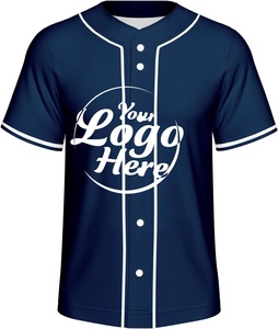 Camiseta Deportiva de Béisbol Transpirable para Hombre, Camiseta Informal con Cuello en V, Botones, Mangas Cortas, Secado Rápido, Spandex/Poliéster - Product Image 3