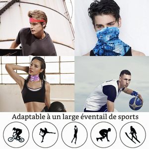 Écharpe Magique Multifonctionnelle Respirante Personnalisée pour Moto et Cyclisme, Masque Facial, Cache-Cou, Bandana Tubulaire en Polyester - Product Image 5