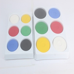 Juego de pintura a temperatura con seguridad asegurada de 6 colores, magia de <span class=keywords><strong>acuarela</strong></span> para niños sobre lienzo de papel, características lavables en vidrio - Product Image 4