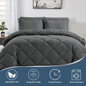 2025 OEM grande commande Service 7 pièces microfibre tissu Polyester remplissage réversible impression unique couette imprimé couette ensembles de literie - Product Image 3