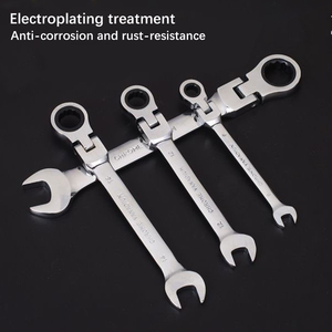 Hot Selling 10 in 1 Flex Head Ratchet <strong>Wrench</strong> Set 6-19mm <strong>Combination</strong> <strong>Wrench</strong> Spanner Tool Set Portable High Torque Ratchet <strong>Wrench</strong> - Product Image 2