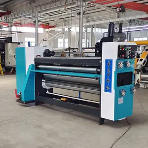Mesin pemotong dan penggulung kertas bergelombang Jumbo otomatis penuh profesional