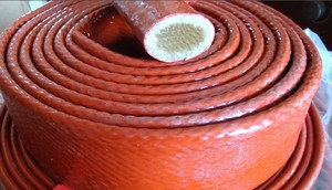 Manchon ignifuge en fibre de verre enduit de silicone Haofa résistant à la chaleur, couleur/taille personnalisée, pour tuyaux et câbles - Product Image 5