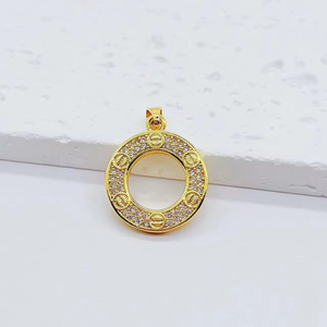 Fashion Jewelry Brand Stainless Steel Jewelry With Zircon <b>Ring</b> Love Screw Pendant <b>Necklace</b> Luxury Gift - Product Image 1