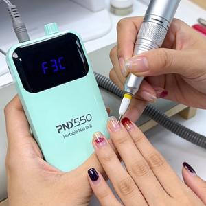 Perceuse à ongles sans fil rechargeable 30000 tr/min rectifieuse à ongles électrique <span class=keywords><strong>professionnelle</strong></span> portable pour le polissage des ongles en gel acrylique - Product Image 3