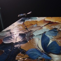Verre artistique personnalisable pouvant être utilisé pour les murs de fond, les peintures décoratives, les centres commerciaux, les hôtels et les salons