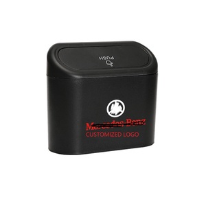 Customized car accessories car Trash can Rubbish Bin Dust Box With Holder Hook