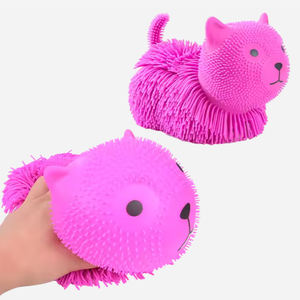 Giocattoli Sensoriali Antistress in Peluche a Forma di Animale Morbido, Grande 9'', Gatto, Cane, Coniglio, Palla Pelosa, Brevetto Riservato OEM - Product Image 4