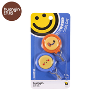 Crochets adhésifs muraux ronds en plastique pour vêtements, motif smiley