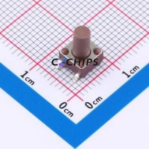 TSB06331-095D332DH-L0500 Tactile Switch SMD-4P,6.1x6.1mm Switch Single Pole Single Throw Round Button 1.8N 6.1mm - Product Image 1