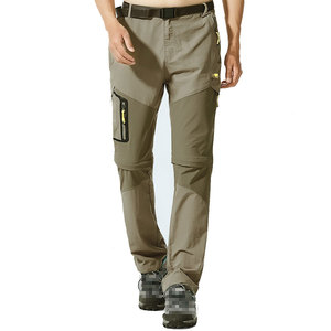 Pantaloni Convertibili da Escursionismo con Gambe Staccabili, Pantaloni Cargo ad Asciugatura Rapida con Cintura, Pantaloni 2-in-1 per Attività all'Aperto, Abbigliamento Tattico - Product Image 4