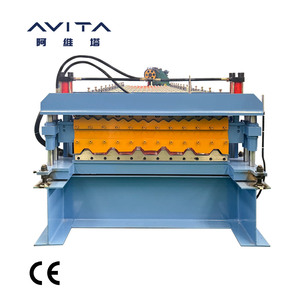 Avita Độ chính xác cao OEM PLC điều khiển hai lớp hình thang và sóng kim loại Roof Wall Panel cuộn tạo thành máy - Product Image 3