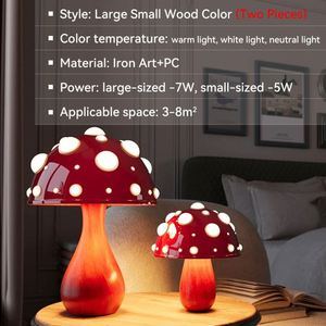 Matsutake Creative Design Décoration d'intérieur <span class=keywords><strong>Champignon</strong></span> grand + petit ensemble Lampes - Product Image 3